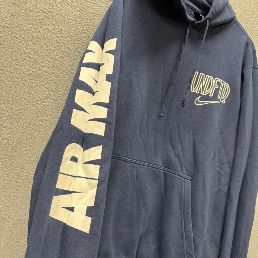 Nike Hoodie Mens XL Undefeated Air Max Navy Blue Pullover Athleisure